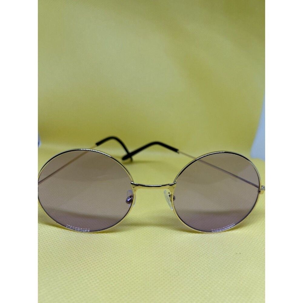purple John Lennon Round Sunglasses – Vintage Circle Frame – New